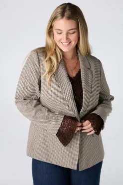 Blazer à carreaux