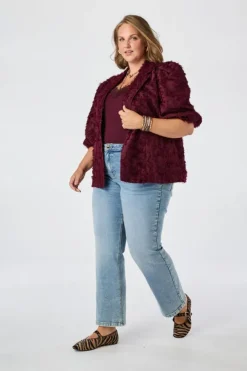 Blazer à manches bouffantes