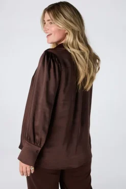 Blouse aspect satin