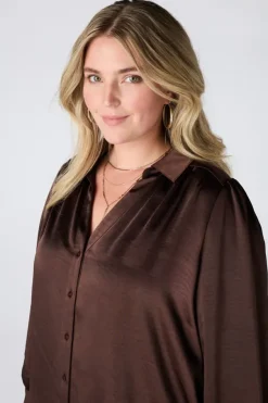 Blouse aspect satin