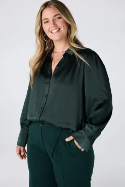 Blouse aspect satin
