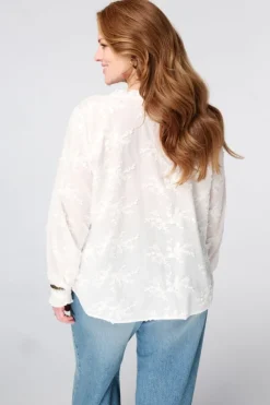Blouse avec broderies