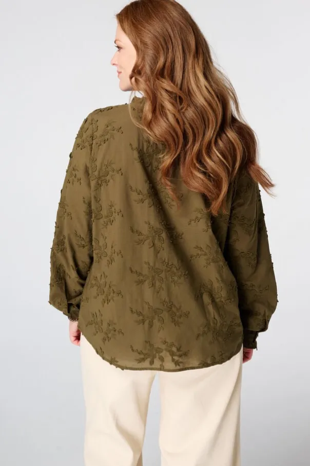 Blouse avec broderies
