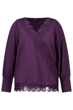 Blouse avec détails en dentelle
