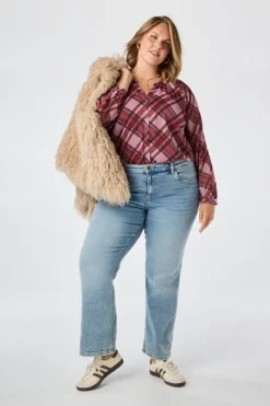 Blouse à carreaux