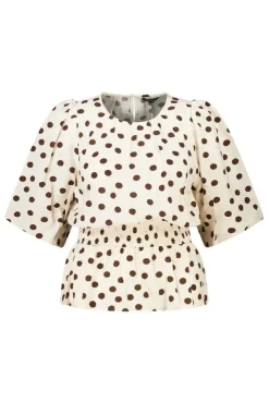 Blouse cintrée à pois