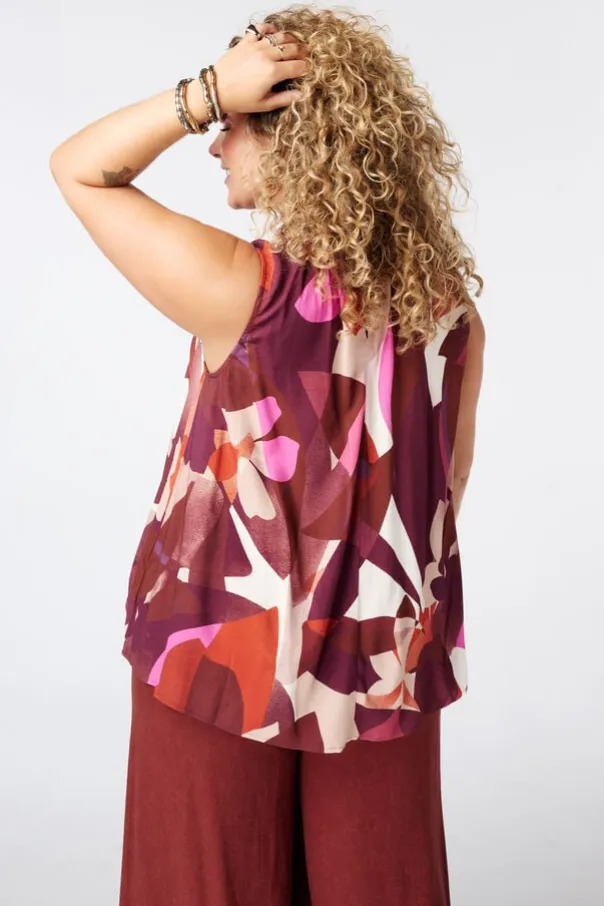 Blouse à col montant