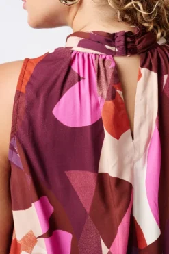 Blouse à col montant