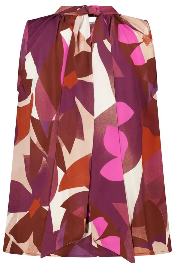 Blouse à col montant