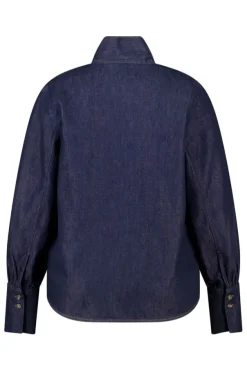 Blouse en denim avec foulard