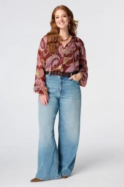 Blouse à imprimé cachemire
