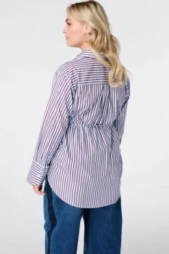 Blouse longue rayée