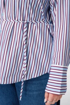 Blouse longue rayée