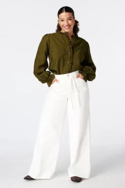 Blouse à volants