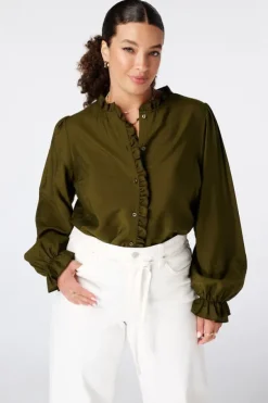 Blouse à volants