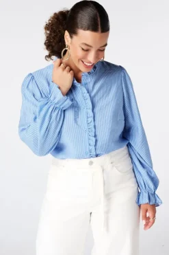 Blouse à volants