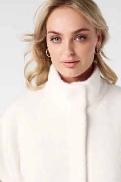 Gilet doux à boutons-pression