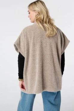 Gilet doux à boutons-pression