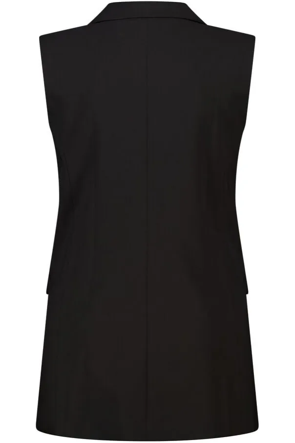 Gilet long à fermeture boutonnée