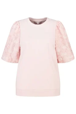 Haut avec manches en jacquard