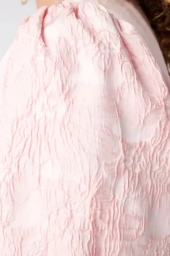 Haut avec manches en jacquard