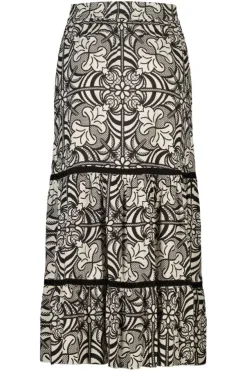 Jupe maxi avec imprimé