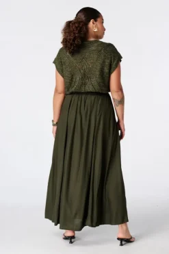 Jupe maxi avec taille élastique
