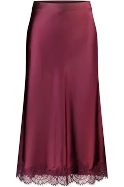 Jupe midi aspect satin