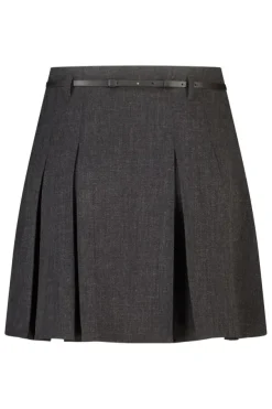 Jupe plissée avec ceinture