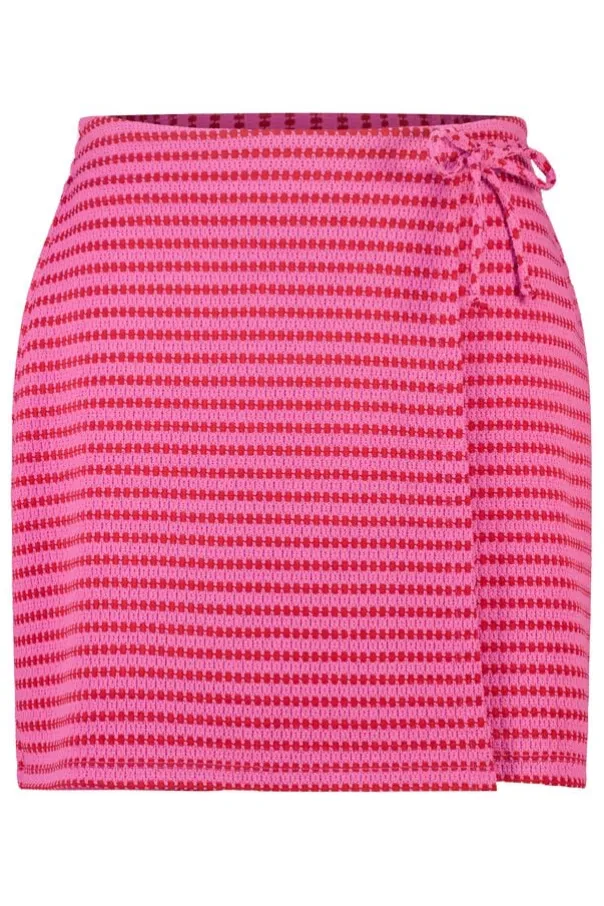 Jupe portefeuille avec taille élastique