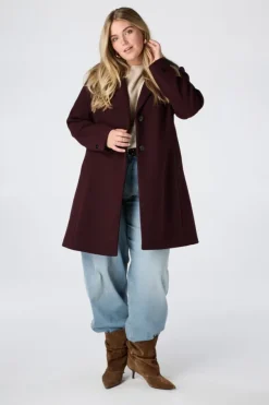Manteau court à boutons