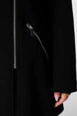 Manteau à fermeture éclair