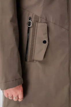 Manteau long déperlant