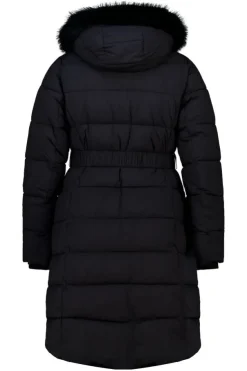 Manteau long matelassé avec capuche