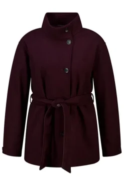 Manteau mi long avec col montant