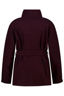 Manteau mi long avec col montant