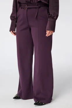 Pantalon droit avec ceinture