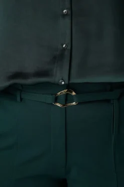 Pantalon droit avec ceinture