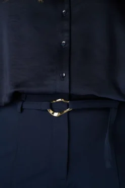 Pantalon droit avec ceinture