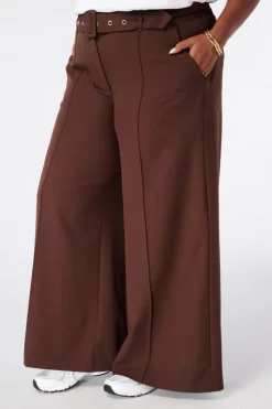 Pantalon large avec ceinture