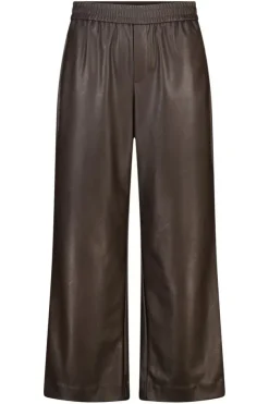 Pantalon large en similicuir