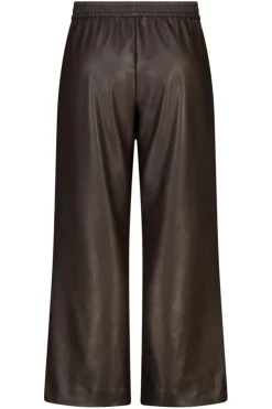 Pantalon large en similicuir