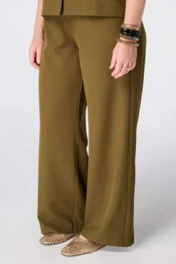 Pantalon large à rayures latérales
