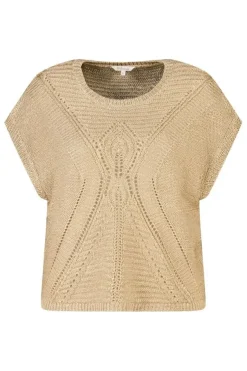 Pull en crochet à manches courtes