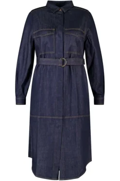 Robe en denim avec ceinture