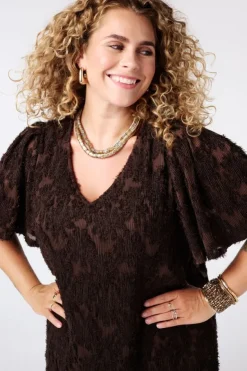 Robe à manches bouffantes