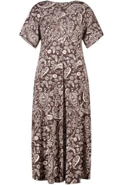 Robe maxi avec imprimé