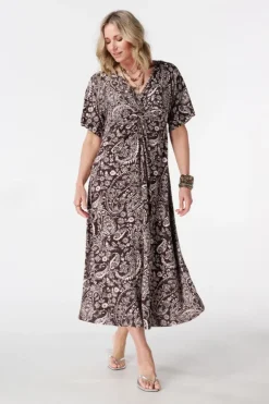 Robe maxi avec imprimé