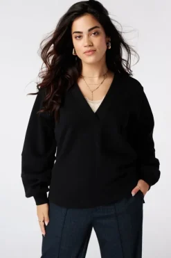 Sweat à col en V