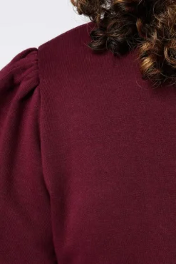 Sweat à manches bouffantes courtes